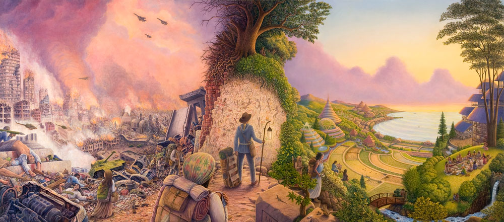 “New Pioneers”, a painting by Mark Henson